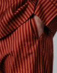 Striped Pyjama Pants - Red/Orange