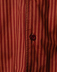 Striped Pyjama Shirt - Red/Orange